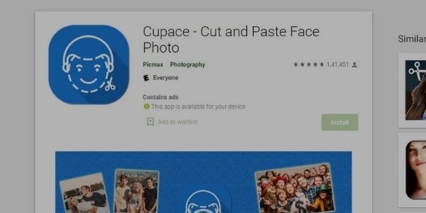 Cupace - Cut and Paste Face photo app