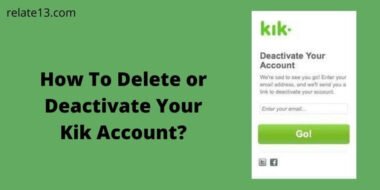 kik deactivate