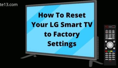 How to Reset LG Smart TV to Factory Settings
