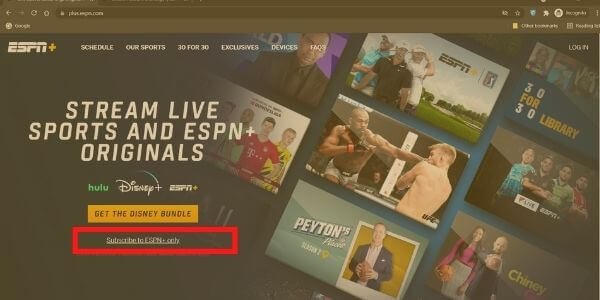 How to get ESPN+ Subscription