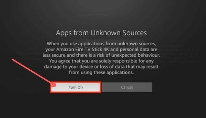 Turn on apps for Unknown Sources