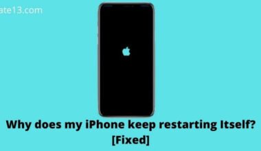 Why does my iPhone keep restarting Itself