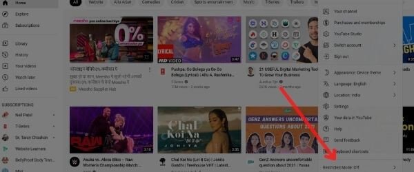 enable restricted moden youtube-2