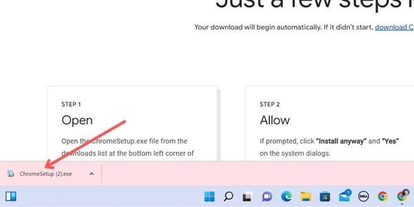Install Google chrome on Window PC
