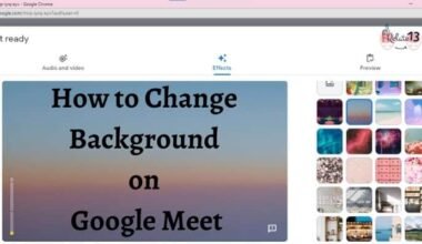 Change Background on Google Meet