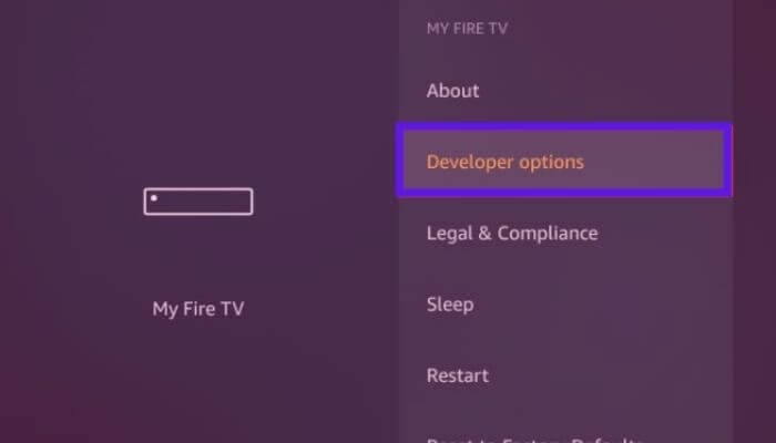 Install Sportz TV IPTV on the Firestick-Developer options