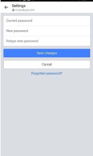 Enter the new password for messenger 