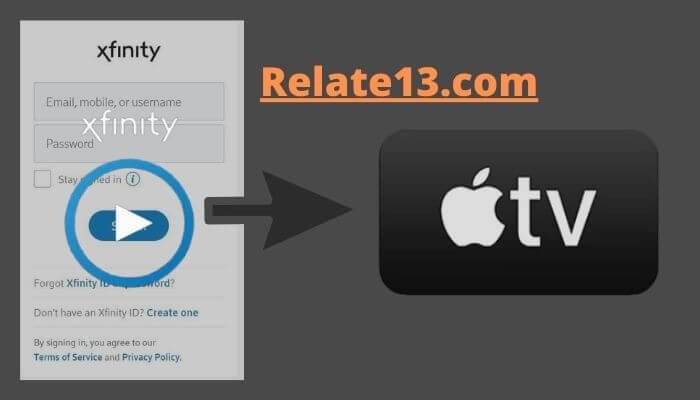 sign in Xfinity stream on Apple Tv