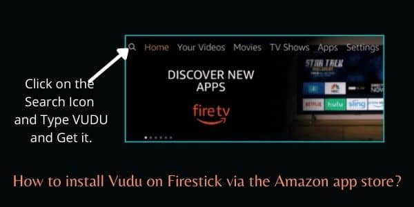 vudu on firestick via amazon app store