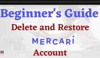 Delete and Restore Mercari Account