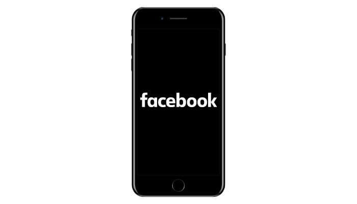 Facebook App dark mode on iPhone