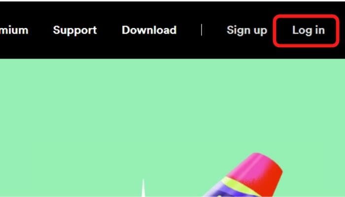 Login to your Spotify account