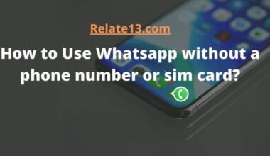 Use Whatsapp without sim card