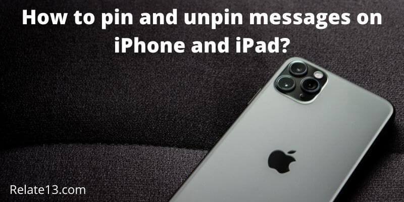 Pin and Unpin messages on iPhone and iPad