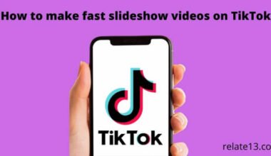 make fast slideshow videos on TikTok