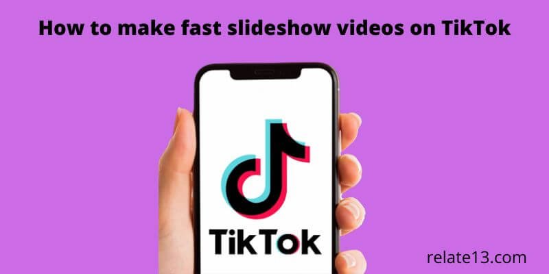 make fast slideshow videos on TikTok