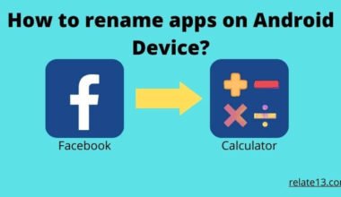 rename apps on Android