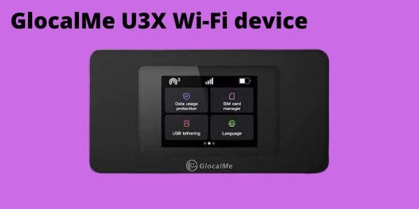 GlocalMe U3X Wi-Fi device