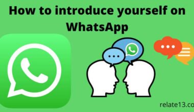 introduce yourself on WhatsApp