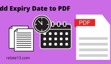 Add Expiry Date to PDF