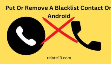 Add and Remove A Blacklist Contact