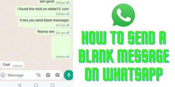 How To Send A Blank Message On WhatsApp