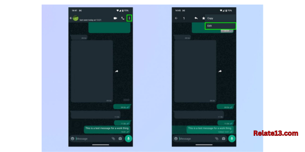 Edit messages on whatsapp on android